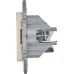 Розетка компьютерная двойная RJ45 категория 5Е UTP слоновая кость INSPIRIA