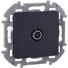 Розетка TV тип звезда антрацит INSPIRIA