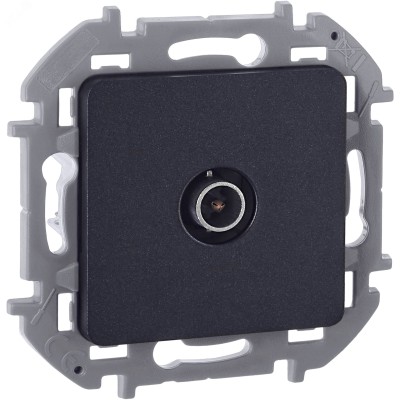 Розетка TV тип звезда антрацит INSPIRIA