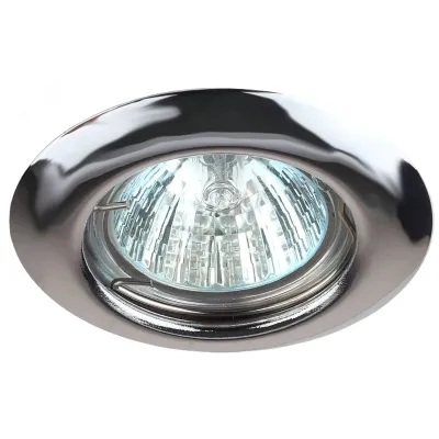 ST3 CH Светильник ЭРА штампованный MR16,12V/220V, 50W хром (200/3000)