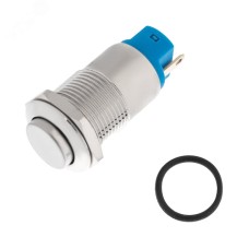 Кнопка антивандальная 12 Б/Фикс (2с) (ON)-OFF выпуклая (A12-B2) (в упак. 1шт.)