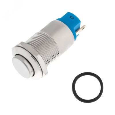 Кнопка антивандальная 12 Б/Фикс (2с) (ON)-OFF выпуклая (A12-B2) (в упак. 1шт.)