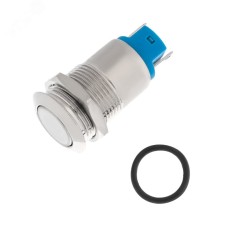 Кнопка антивандальная 12 Фикс (2с) ON-OFF выпуклая (A12-B2) (в упак. 1шт.)