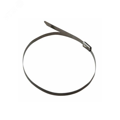 хомут-стяжка стальной 100x4,6 мм, (1уп - 100шт), REXANT