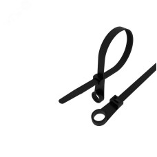 Хомут-стяжкa нейлоновая под винт 150x3,6 мм, черная, 100 шт