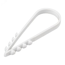 Дюбель-хомут нейлоновый 19-25 мм, белый, 100 шт., REXANT