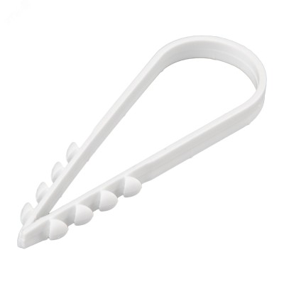 Дюбель-хомут нейлоновый 19-25 мм, белый, 100 шт., REXANT