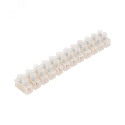 Колодка клеммная винтовая KВ-12 (4-12 кв мм), ток 16 A, полиэтилен белый (ЗВИ), REXANT