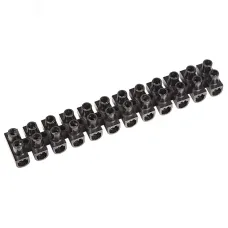 Колодка клеммная винтовая KВ-25 (10-25 кв мм), ток 60 A, РР черный (ЗВИ), REXANT