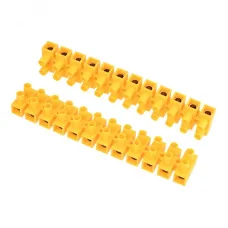 Колодка клеммная винтовая KВ-35 10-35, ток 80 A, полиэтилен желтый 10шт, REXANT