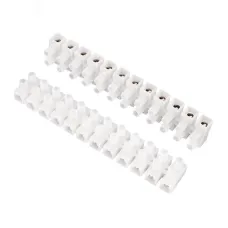 Колодка клеммная винтовая KВ-35 10-35, ток 80 A, полиэтилен белый 10шт, REXANT