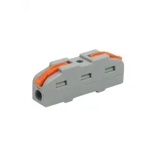 Клемма СМК 222-421 проходная 1 полюс (0,08-4 кв мм), серая 50шт, REXANT