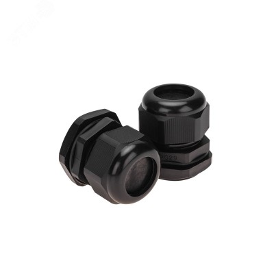 Кабельный ввод PG-29 (18-25 мм) черный, REXANT