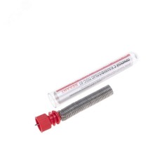 Припой с канифолью ПОС-61, 10 г, 1.0 мм, (олово 61%, свинец 39%)