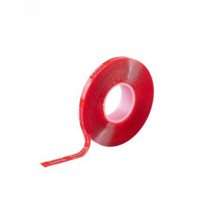 Лента клейкая двухсторонняя прозрачная, на VHB акриловой основе, 6 мм х 5 м