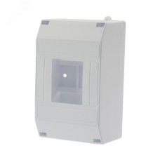 Бокс пластиковый КМПн 1 4 IP20 белый инд. штрих-код, REXANT