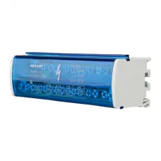 Шина на DIN-рейку в корпусе (кросс-модуль) 2х15, REXANT