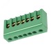 Шина PE ''земля'' в корпусном зеленом изоляторе на DIN-рейку 6x9 мм 7 групп, REXANT