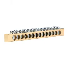 Шина PEN ''земля-ноль'' 6х9 мм 14х2 (14 группхкрепеж по краям), REXANT