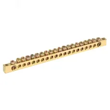Шина PEN ''земля-ноль'' 6х9 мм 20х2 (20 группхкрепеж по краям), REXANT