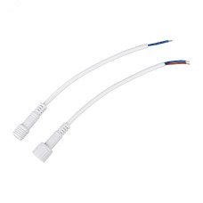Соединительный кабель (2pin) герметичный (IP67) 2х0.35 кв мм белый, REXANT