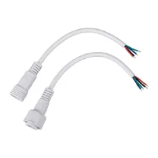 Соединительный кабель (4pin) герметичный (IP67) 4х0.75кв мм белый