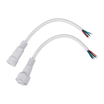 Соединительный кабель (4pin) герметичный (IP67) 4х0.75кв мм белый
