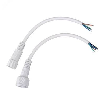 Соединительный кабель (5pin) герметичный (IP67) 5х0.5кв мм  белый, REXANT