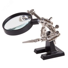Держатель Третья рука с лупой х2.5 (HT-390)