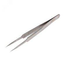 Пинцет прямой с острыми кончиками 125 мм