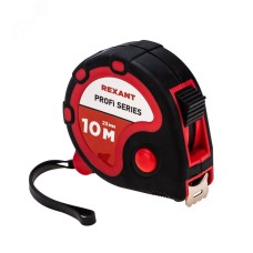 Рулетка измерительная прорезиненный корпус , 10 м х 25 мм