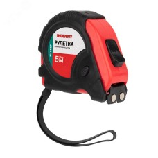 Рулетка измерительная прорезиненный корпус, магнитная , 5 м х 19 мм