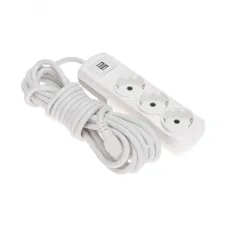 Удлинитель ПРЕМИУМ 3 гнезда, 5 м, 3х1,5 мм2, с/з, 2 USB, белый