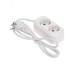 Удлинитель 2 гнезда, 1,5 м, 3х0,75 мм2, с/з, белый