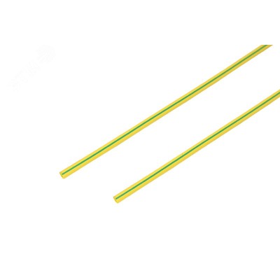 Трубка термоусадочная ТУТнг-LS (2:1)-1.5/0.75 желто-зеленая