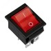 Выключатель клавишный 250V 16А (4с) ON-OFF красный с подсветкой (RWB-502, SC-767, IRS-201-1)