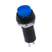 Выключатель-кнопка 250V 1А (2с) ON-OFF синяя