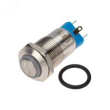 Кнопка антивандальная 12 12В Б/Фикс (4с) (ON)-OFF красная