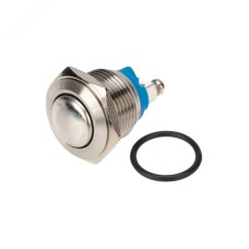 Кнопка антивандальная 16 Б/Фикс (2c винт) OFF-(ON) сфера