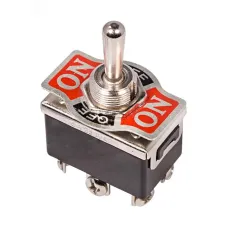 Тумблер 250В 15А (6c) вкл-выкл-(вкл) двухполюсный (KN-213)