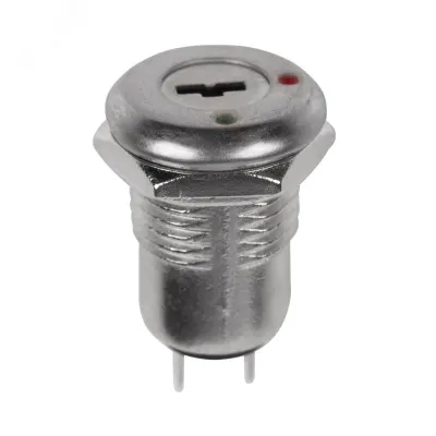Выключатель ключ диаметр 12 250В 0.5А (2с) вкл-выкл (K12-01)