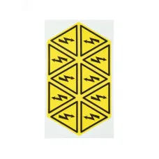 Наклейка знак ''Опасность поражения электротоком'' 50х50х50 мм 50шт., REXANT