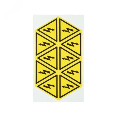 Наклейка знак ''Опасность поражения электротоком'' 50х50х50 мм 50шт., REXANT