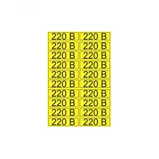 Наклейка знак электробезопасности  ''220 В '' 15х50 мм (20 шт на листе), REXANT