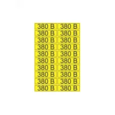 Наклейка знак электробезопасности  ''380 В '' 15х50 мм (20шт на листе), REXANT