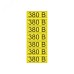 Наклейка знак электробезопасности  ''380 В '' 35х100 мм (7шт на листе), REXANT