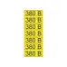 Наклейка знак электробезопасности  ''380 В '' 35х100 мм (7шт на листе), REXANT