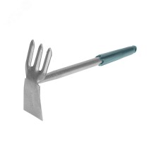 Мотыжка комбинированная 3 прямых зубца с металлической ручкой ЧЕТЫРЕ СЕЗОНА