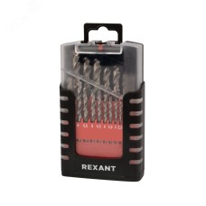 Набор сверл по металлу 1-10 мм, Р6М5, REXANT