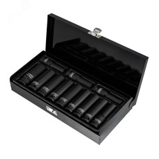 Набор шестигранных ударных торцевых головок 1/2', 78 мм, 10-24 мм, 12 предметов